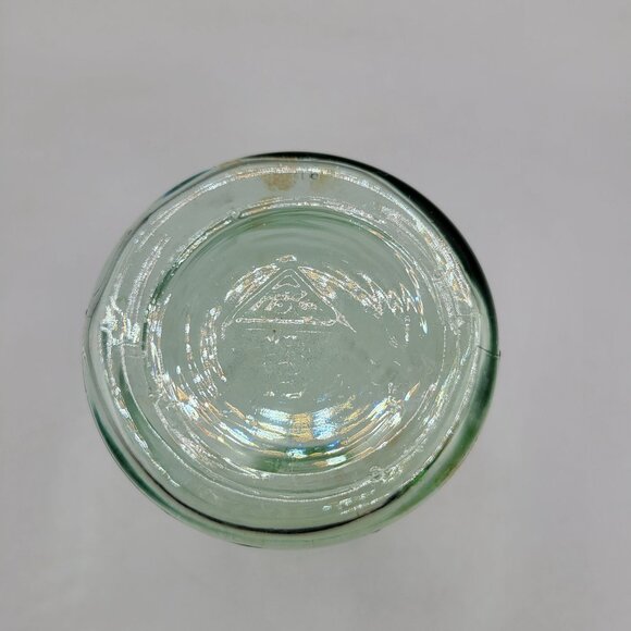 Vintage Mrs Stewarts Bluing Green Glass Bottle With Embossed Text - Picture 6 of 9
